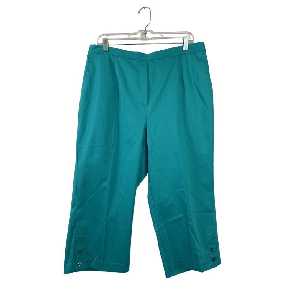 Alfred Dunner Women's St. Barth's Aqua Capri